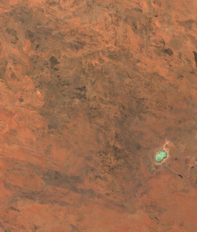 Image satellite Sentinel-2 de la zone de Territoire du Nord (AU) avant l'incendie, le 4 octobre 2026