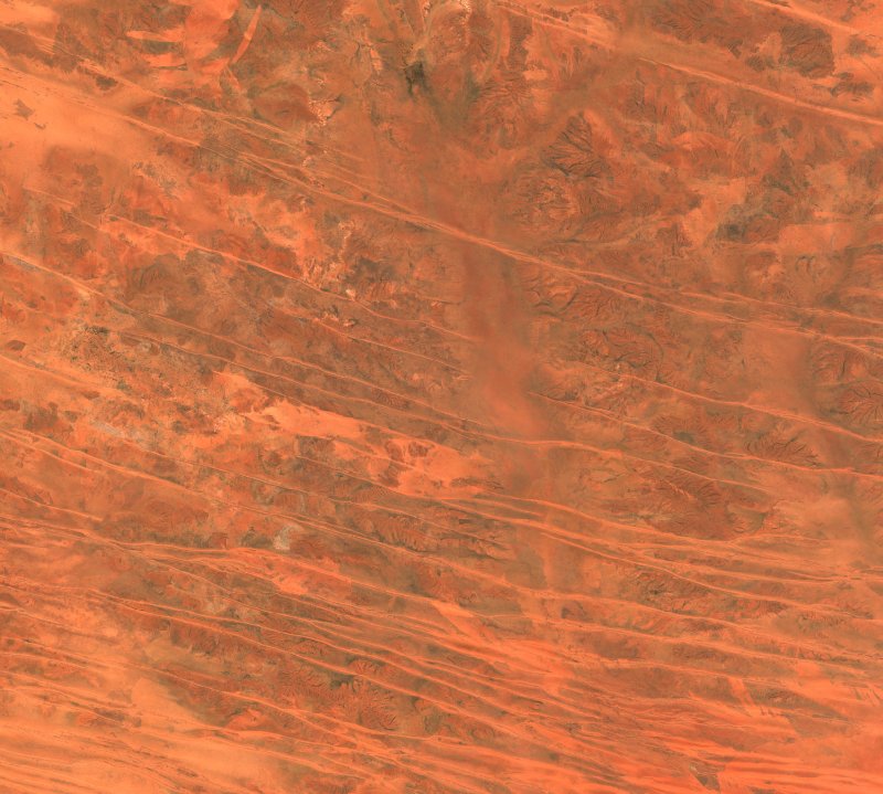 Image satellite Sentinel-2 de la zone d'Australie-Occidentale (AU) avant l'incendie, le 11 octobre 2026