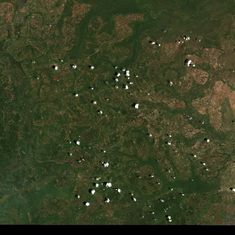 Sentinel-2 satellite image of the area near Bahr el Ghazal du Nord (SS) before the fire, on 26 September 2026