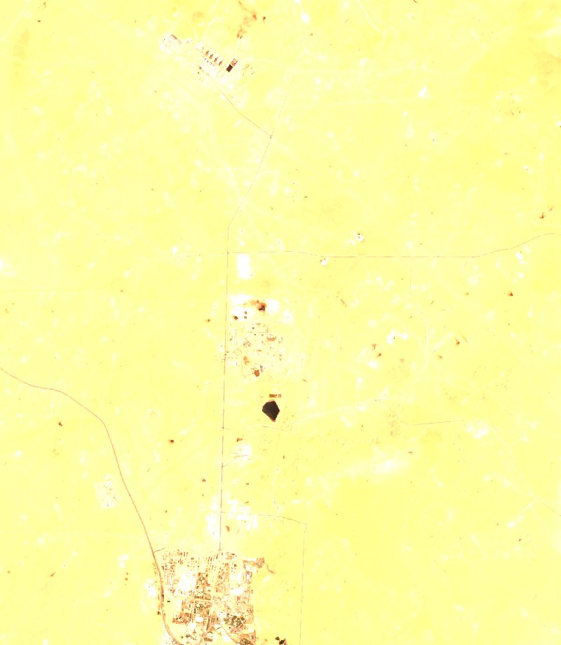 Hassi Messaoud (DZ) vu par Sentinel-2 le 19 juillet
