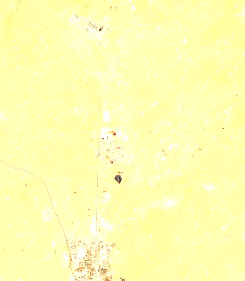 Hassi Messaoud (DZ) vu par Sentinel-2 le 24 juillet