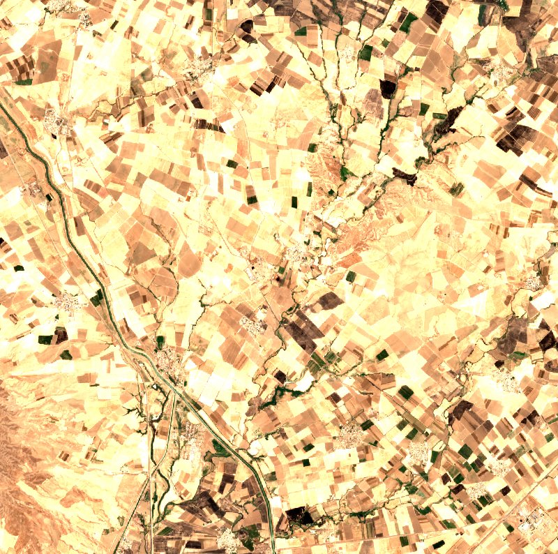 Kirkouk (IQ) von Sentinel-2 erfasst am 19. Juli