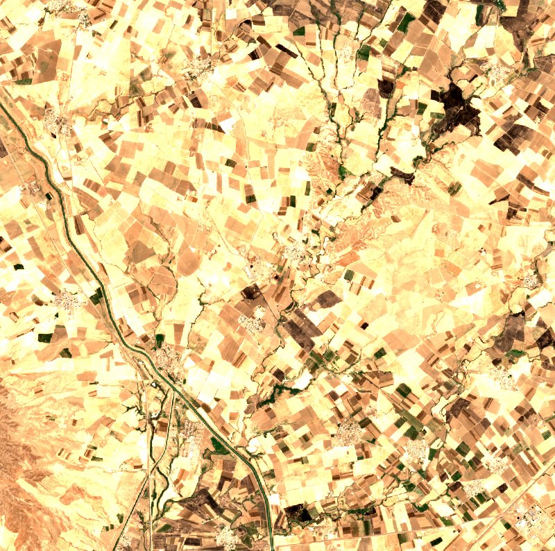 Kirkouk (IQ) von Sentinel-2 erfasst am 24. Juli