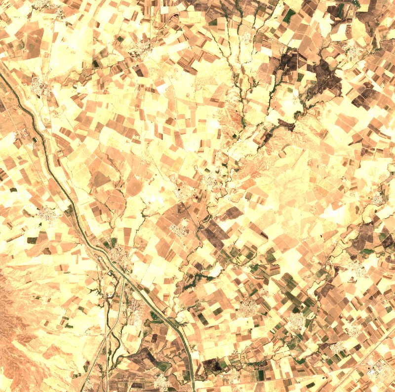 Kirkouk (IQ) von Sentinel-2 erfasst am 3. August