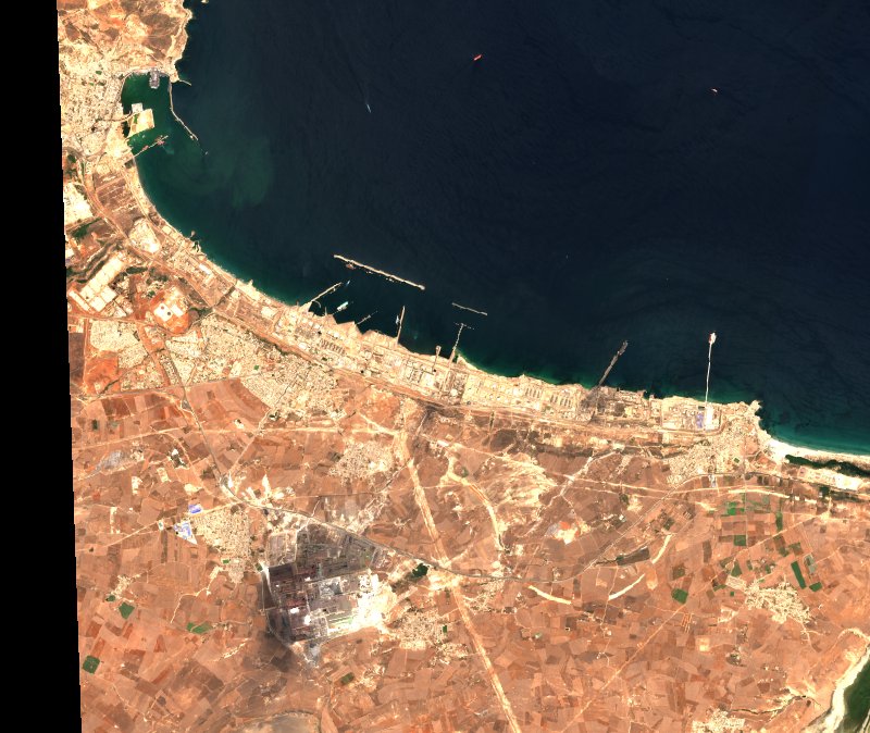 Bethioua (DZ) von Sentinel-2 erfasst am 5. Juli