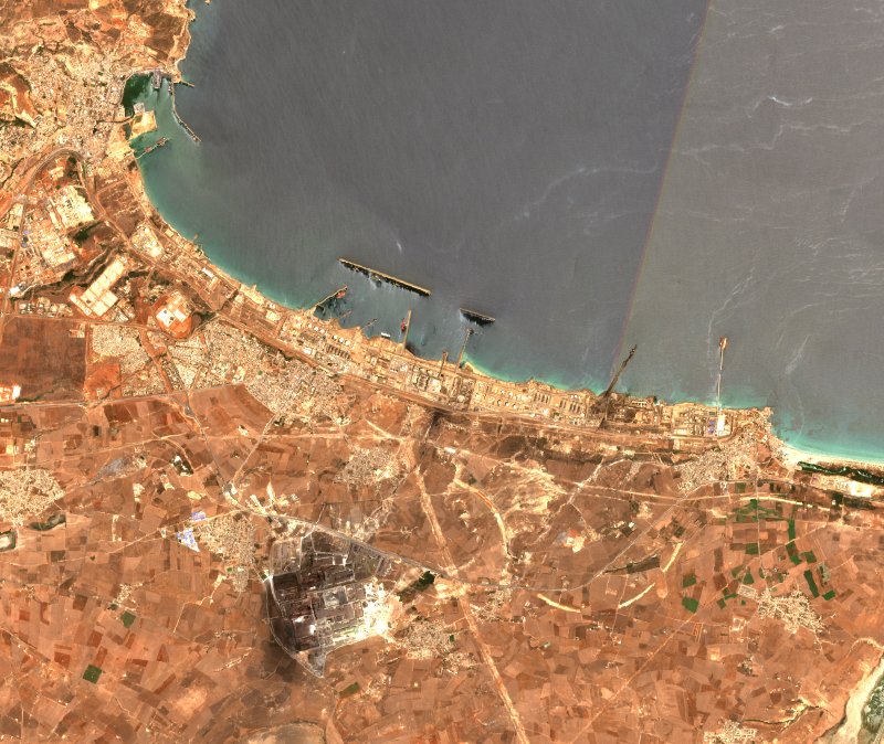 Bethioua (DZ) von Sentinel-2 erfasst am 20. Juli