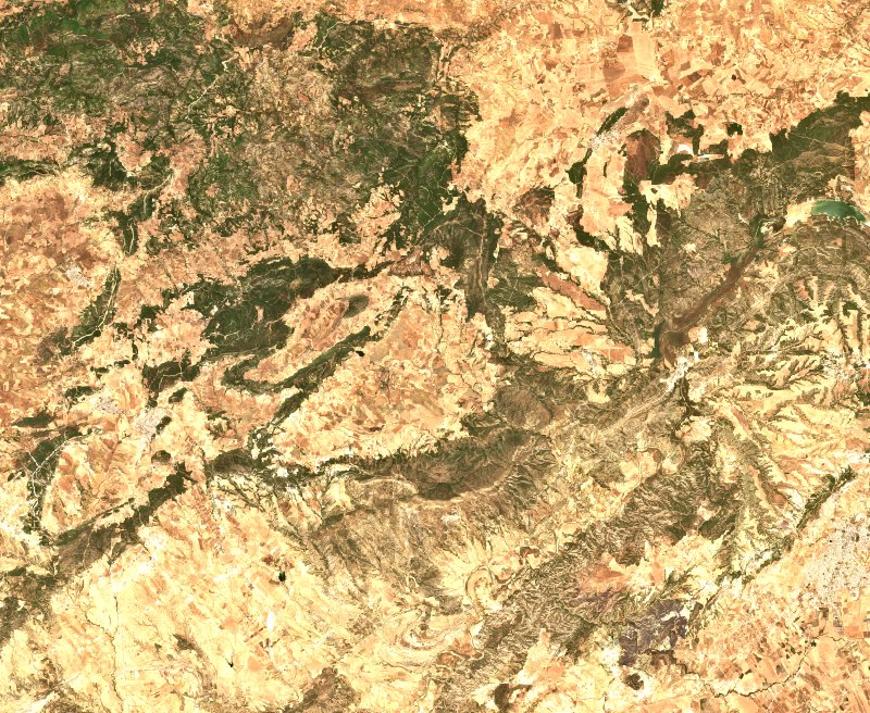 Djeradou (TN) seen by Sentinel-2 on 18 July