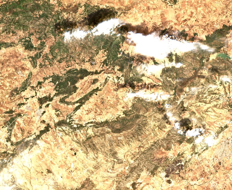 Djeradou (TN) seen by Sentinel-2 on 21 July