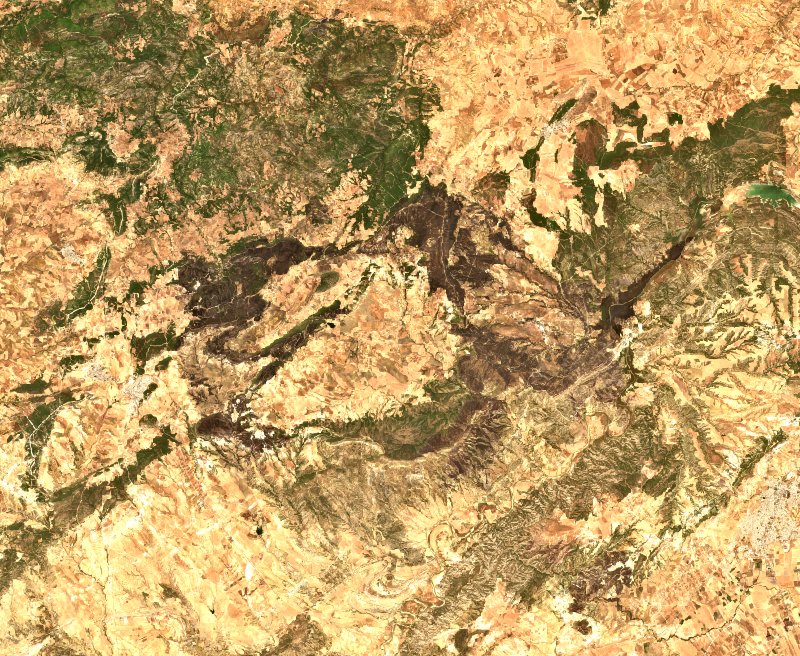 Djeradou (TN) seen by Sentinel-2 on 26 July