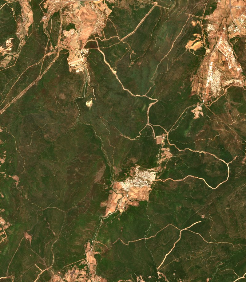 Zitouna (DZ) visto por Sentinel-2 el 18 de julio