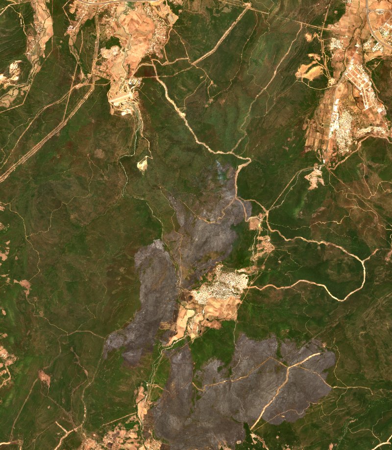 Zitouna (DZ) visto por Sentinel-2 el 26 de julio