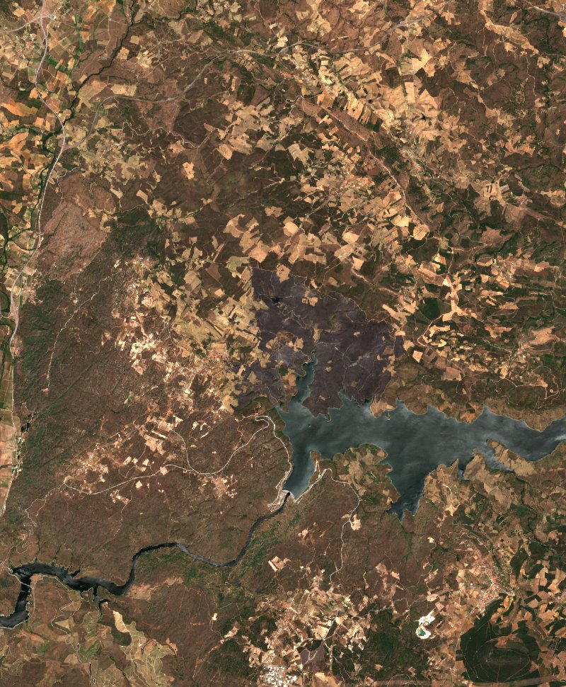Torre de Moncorvo (PT) seen by Sentinel-2 on 2 July