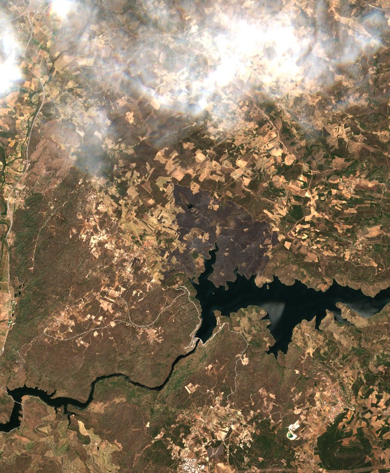 Torre de Moncorvo (PT) seen by Sentinel-2 on 9 July