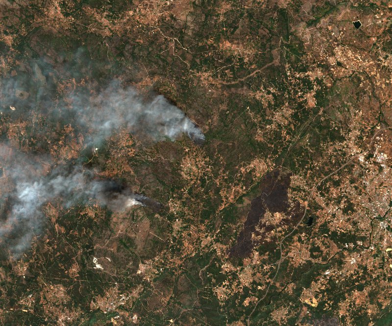 Boticas (PT) von Sentinel-2 erfasst am 16. August