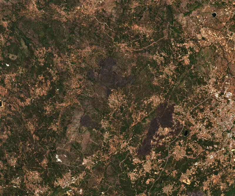 Boticas (PT) von Sentinel-2 erfasst am 18. August