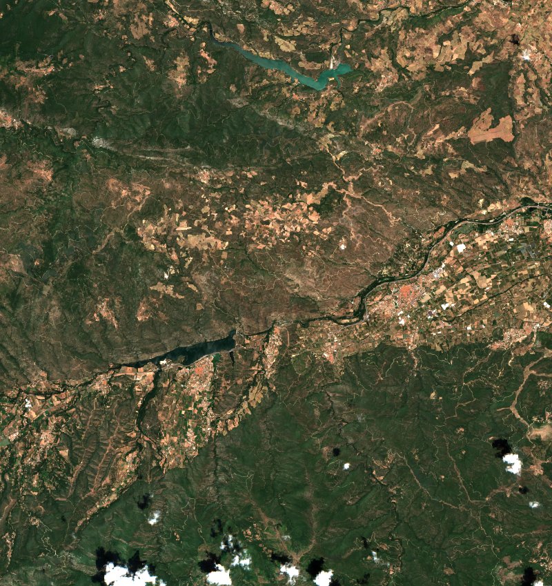 Montalba-le-Château seen by Sentinel-2 on 30 June