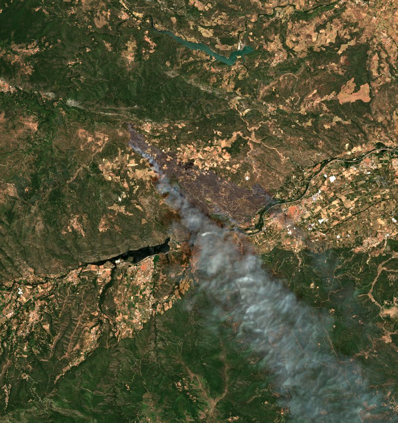 Montalba-le-Château seen by Sentinel-2 on 5 July