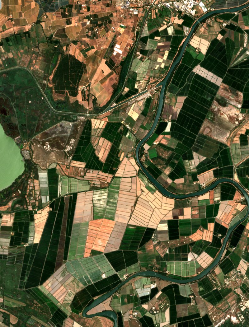 Saint-Gilles von Sentinel-2 erfasst am 20. Juli