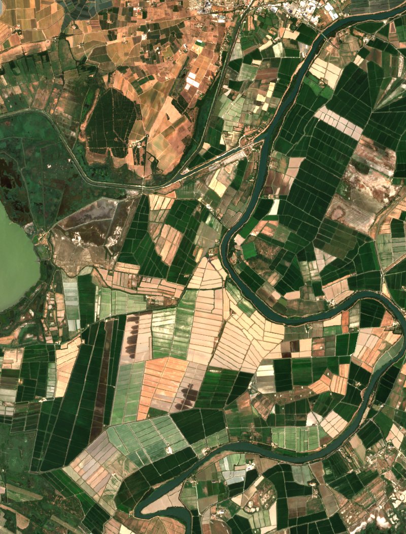 Saint-Gilles von Sentinel-2 erfasst am 22. Juli