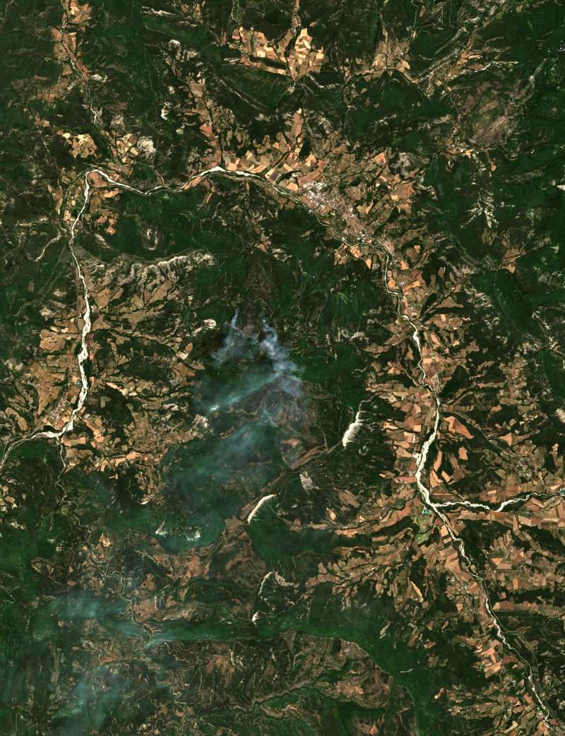 Die visto por Sentinel-2 el 5 de julio