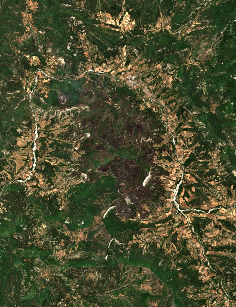 Die visto por Sentinel-2 el 12 de julio
