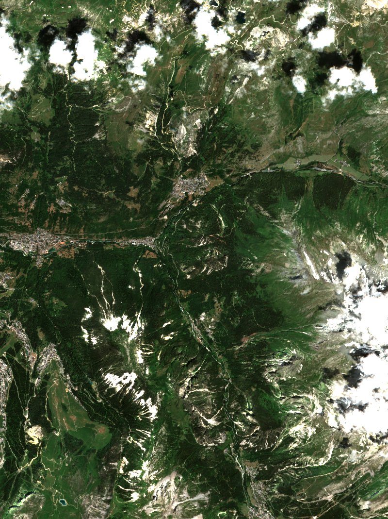 Planay seen by Sentinel-2 on 4 July