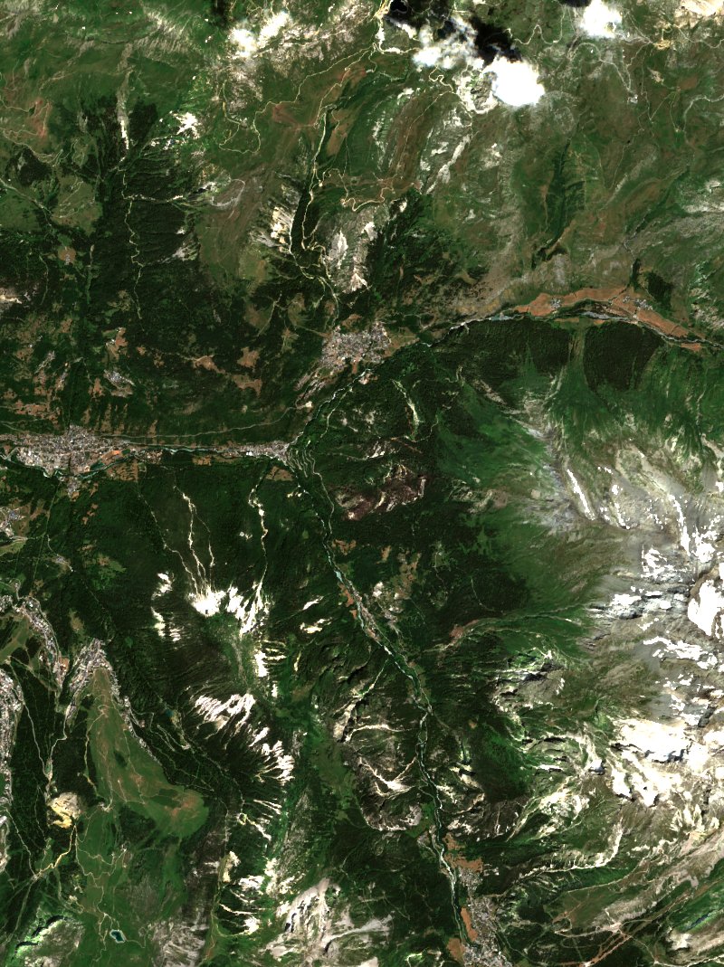 Planay seen by Sentinel-2 on 12 July