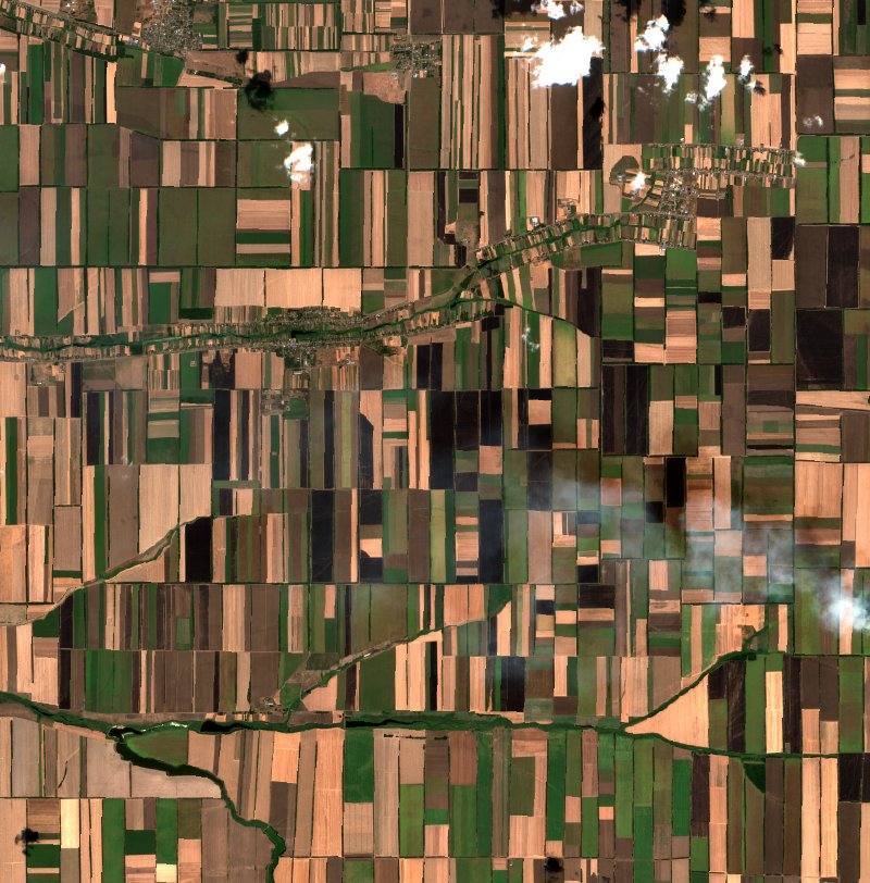 Кавалерское сельское поселение (RU) vu par Sentinel-2 le 17 août
