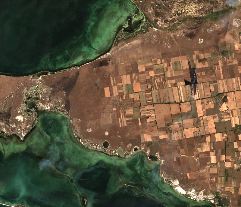 Чулаківська сільська громада (UA) seen by Sentinel-2 on 13 August