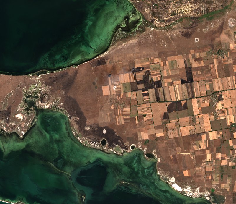 Чулаківська сільська громада (UA) seen by Sentinel-2 on 16 August