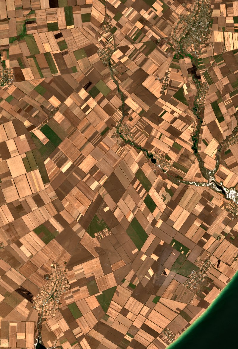 Олександрівська сільська громада (UA) seen by Sentinel-2 on 5 August
