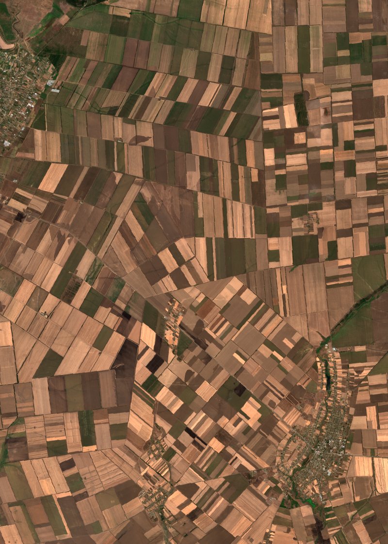 Приазовська селищна громада (UA) seen by Sentinel-2 on 13 August