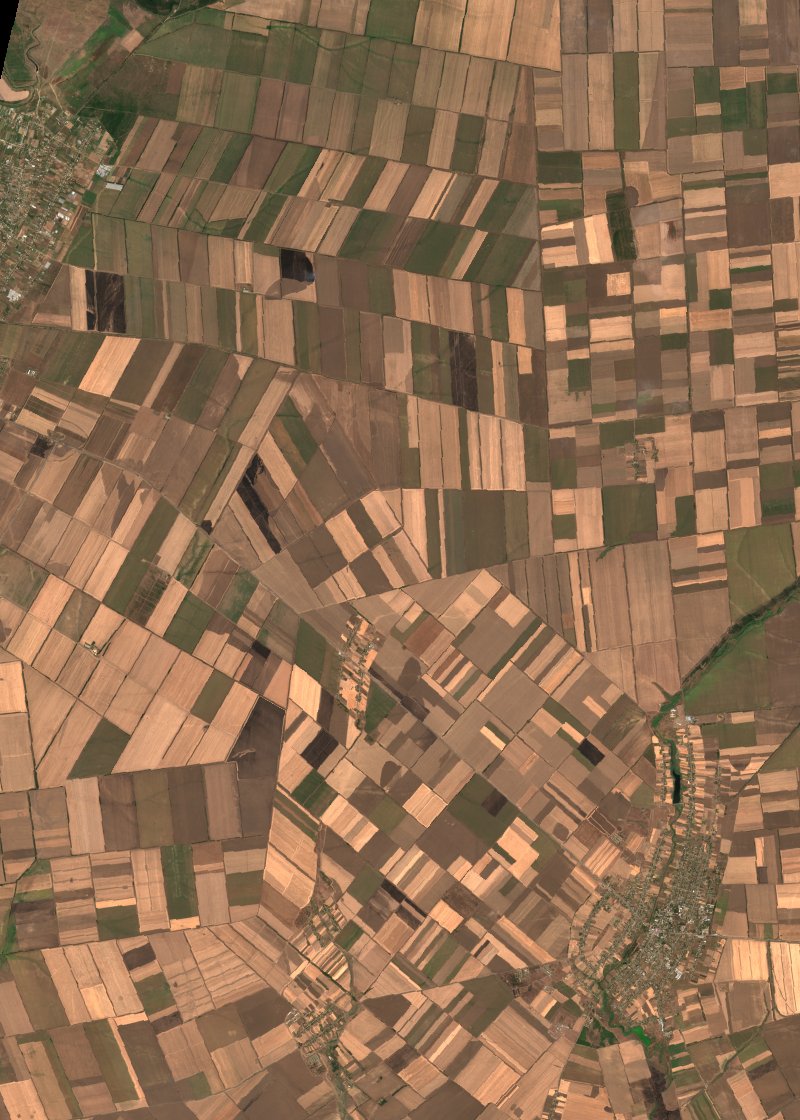 Приазовська селищна громада (UA) seen by Sentinel-2 on 17 August