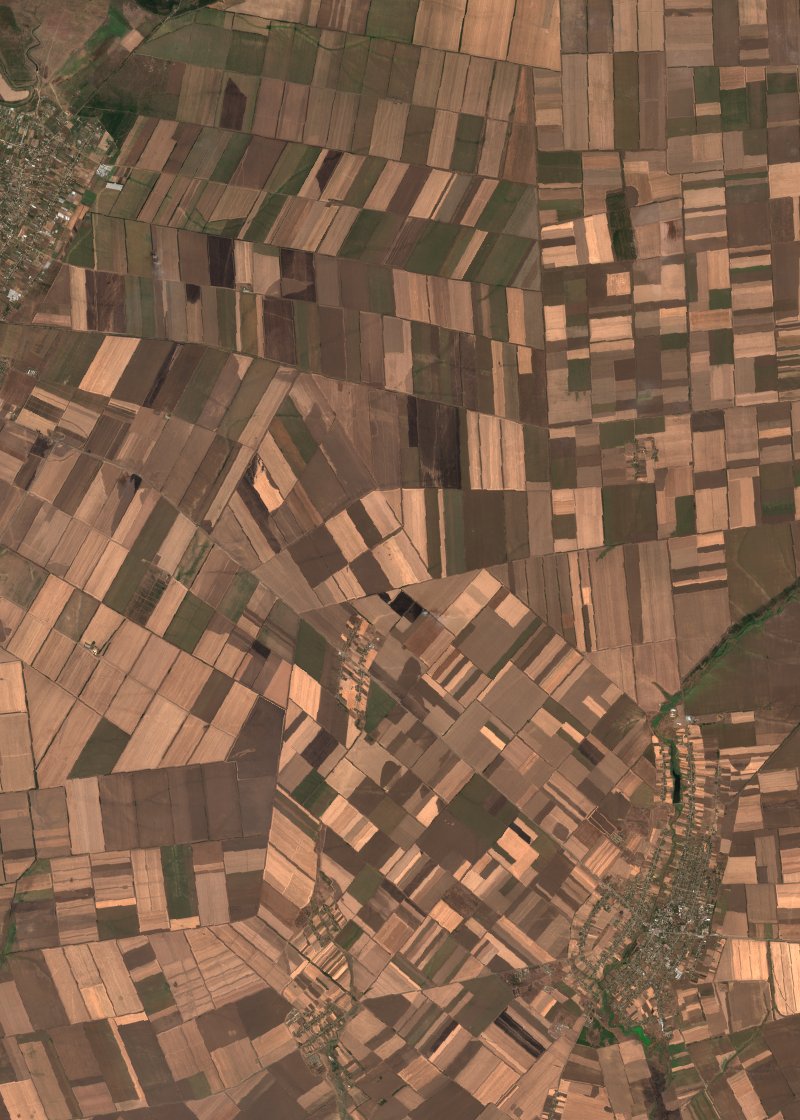 Приазовська селищна громада (UA) seen by Sentinel-2 on 23 August