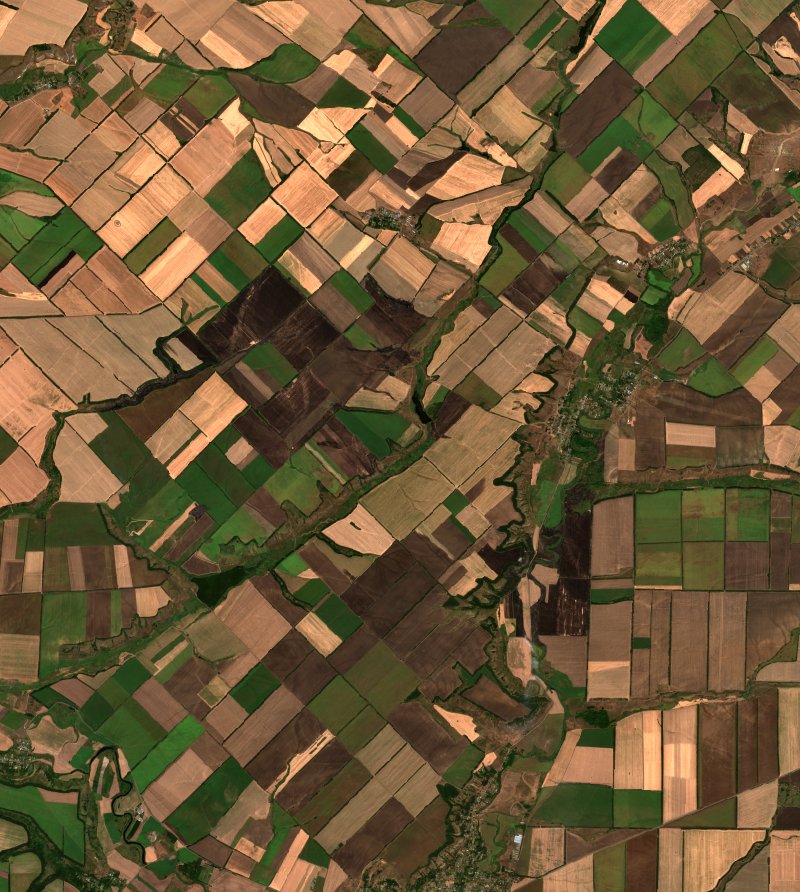 Большекрепинское сельское поселение (RU) vu par Sentinel-2 le 24 août