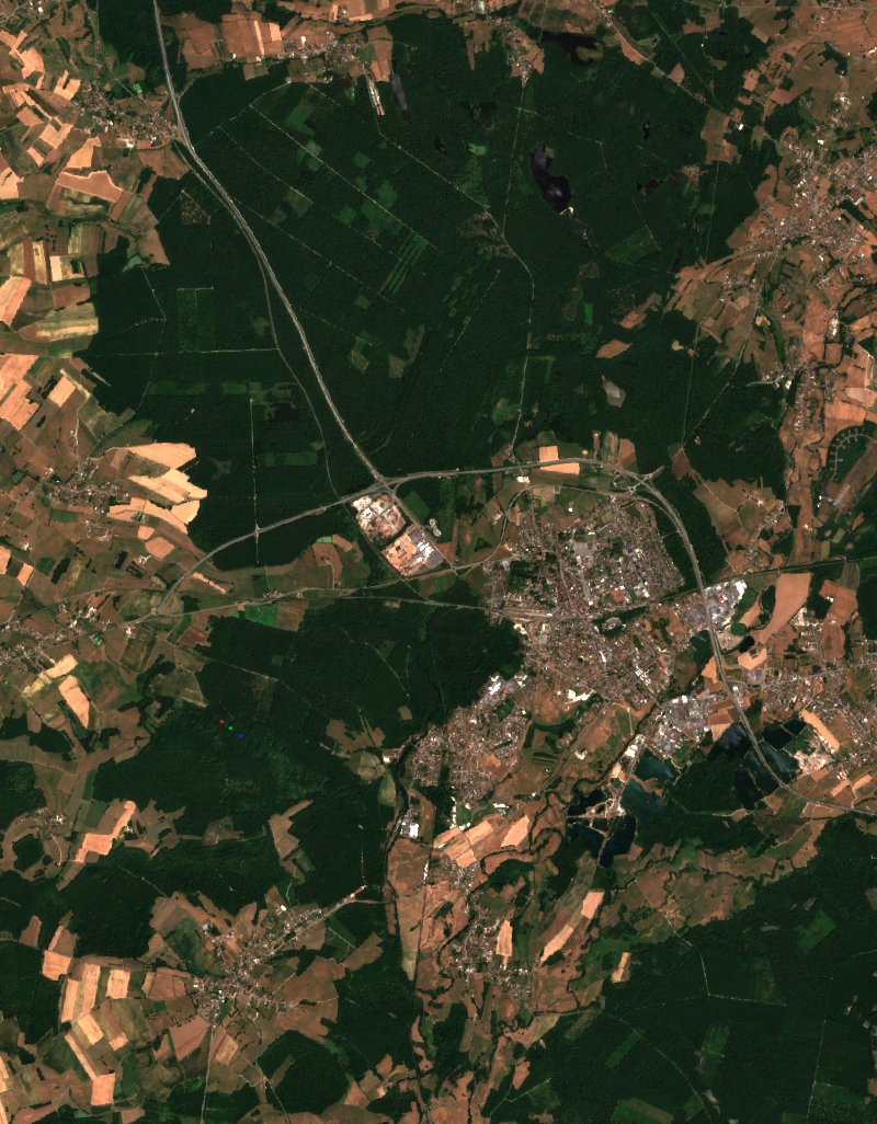 Lure seen by Sentinel-2 on 10 July