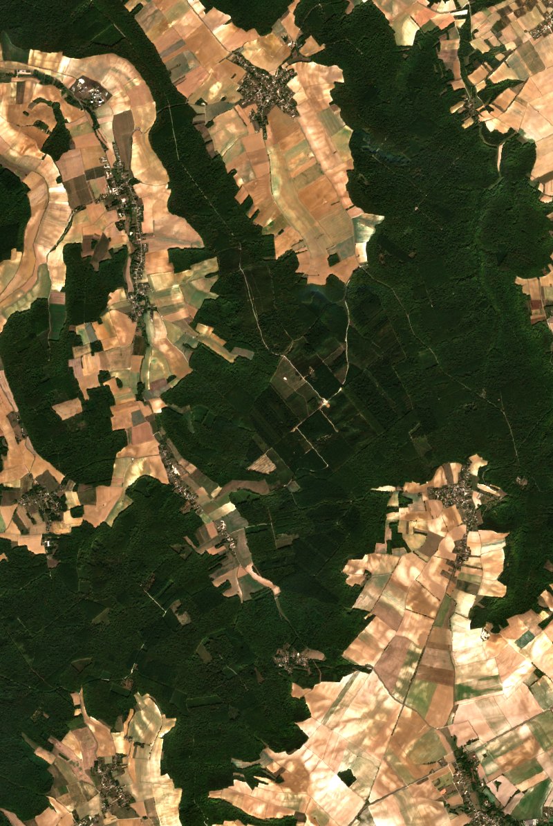 Vauchassis seen by Sentinel-2 on 25 September