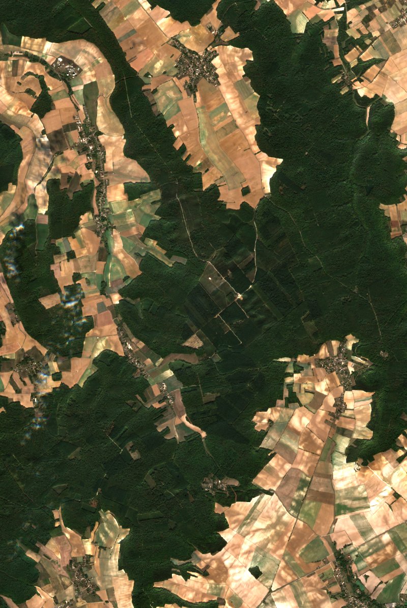 Vauchassis seen by Sentinel-2 on 3 October
