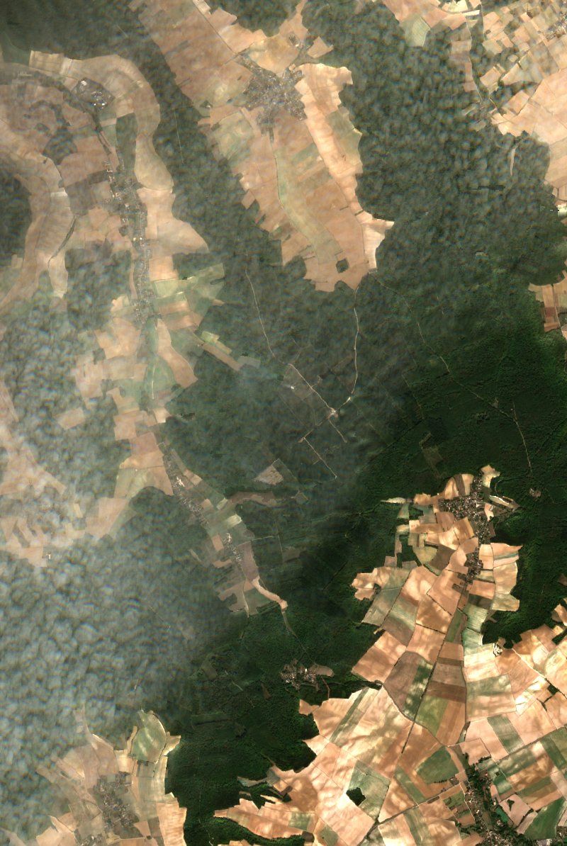 Vauchassis seen by Sentinel-2 on 6 October