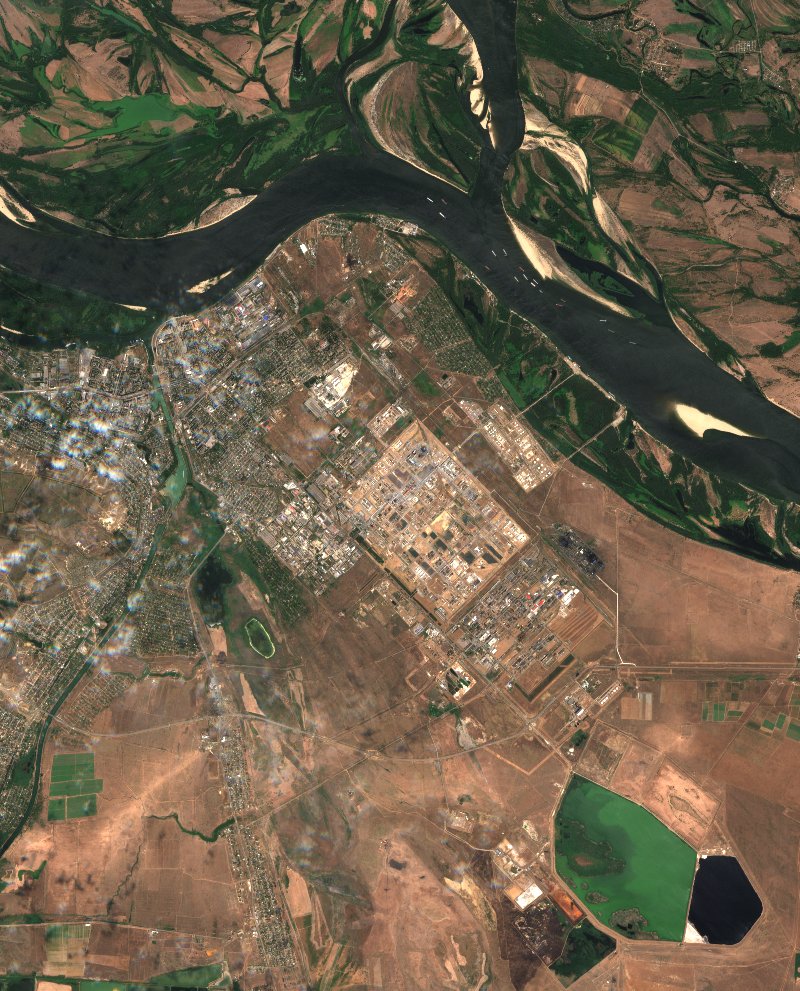 Volgograd (RU) vu par Sentinel-2 le 25 juillet