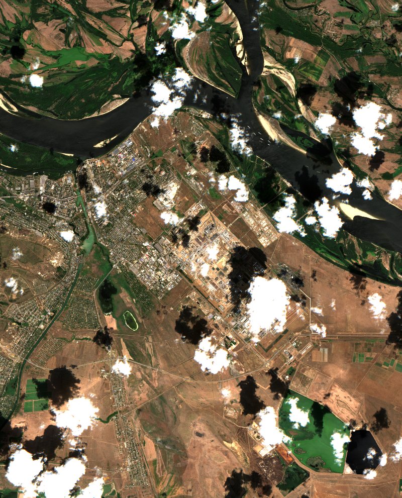 Volgograd (RU) vu par Sentinel-2 le 30 juillet