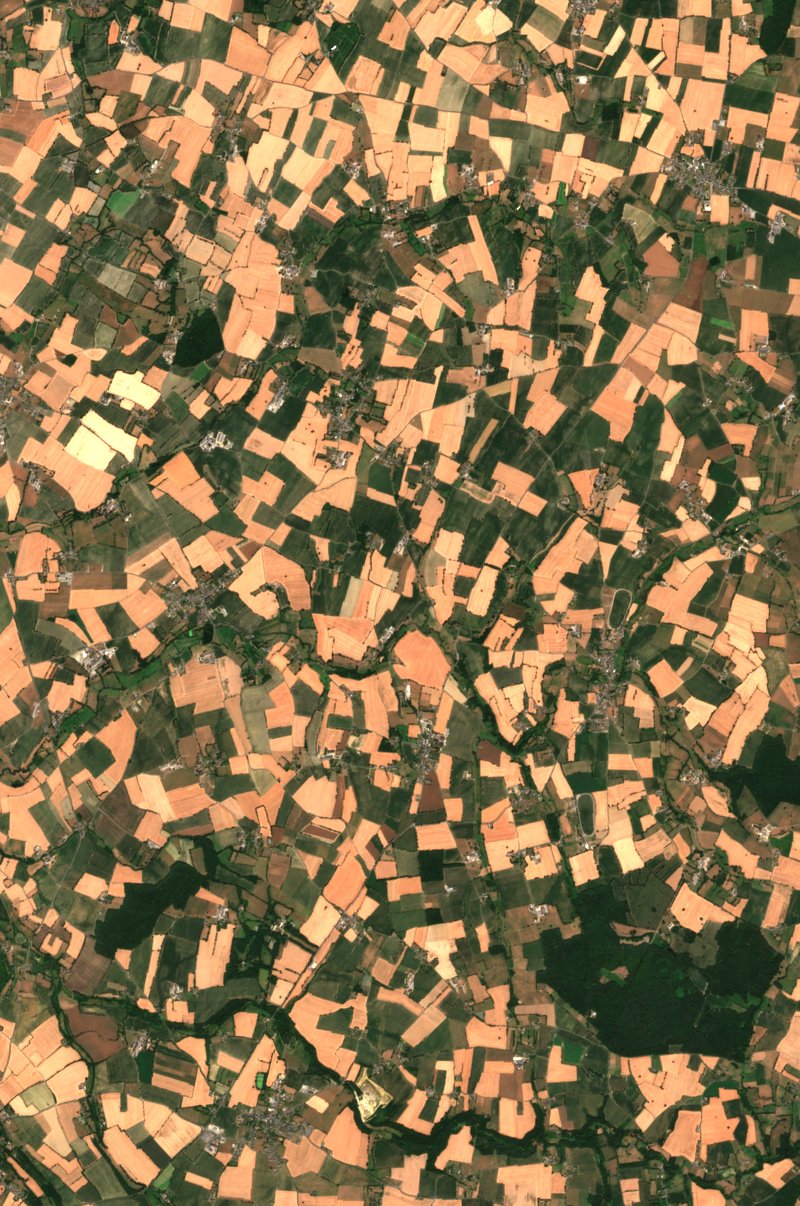 Saint-James seen by Sentinel-2 on 11 July