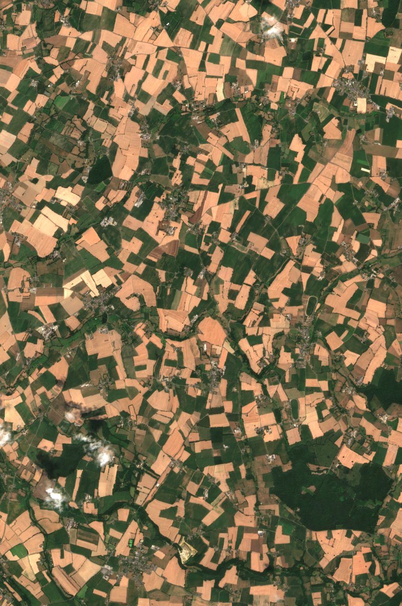 Saint-James seen by Sentinel-2 on 21 July