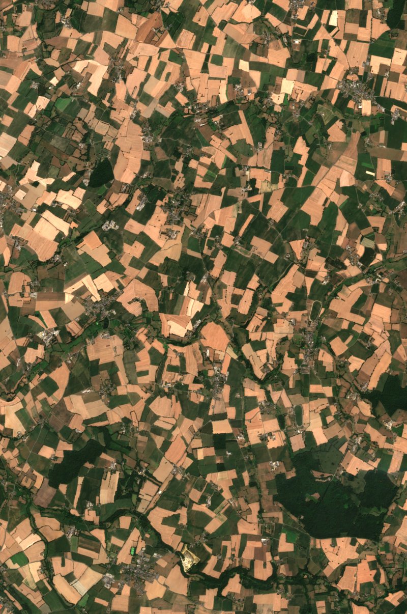 Saint-James seen by Sentinel-2 on 24 July