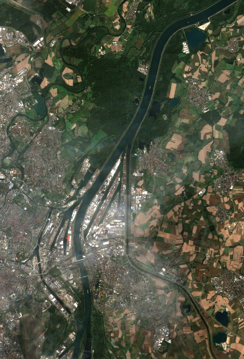 Kehl (DE) vu par Sentinel-2 le 2 septembre