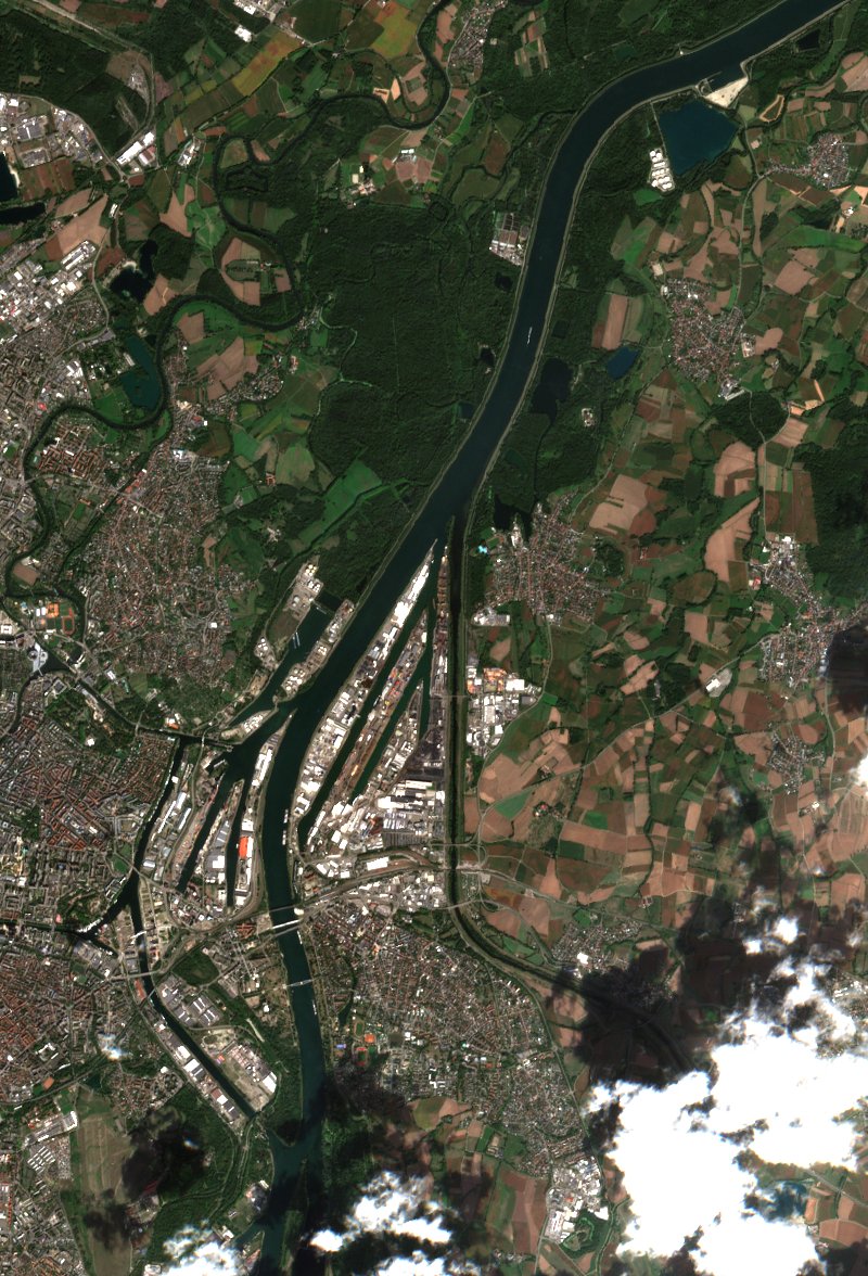 Kehl (DE) vu par Sentinel-2 le 5 septembre