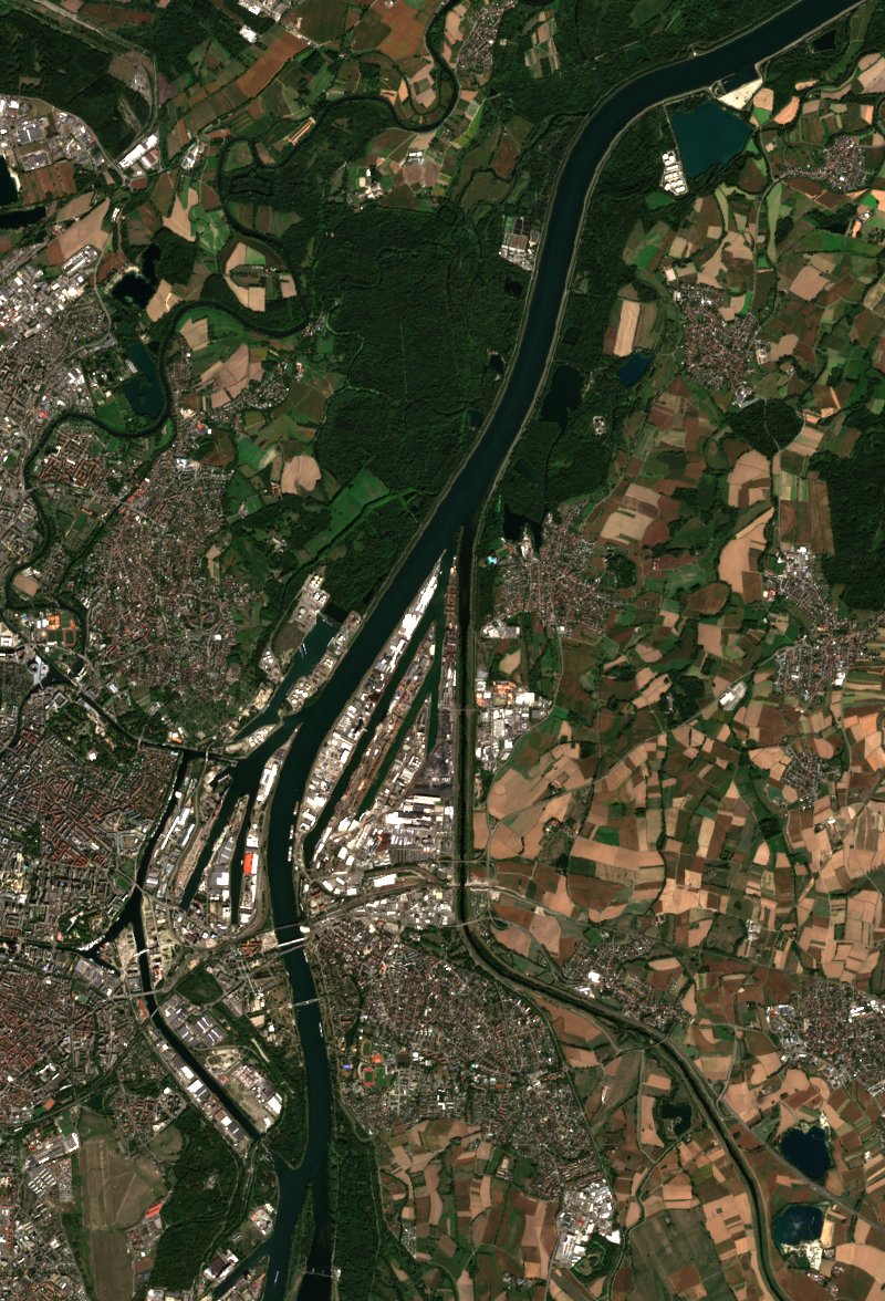 Kehl (DE) vu par Sentinel-2 le 10 septembre