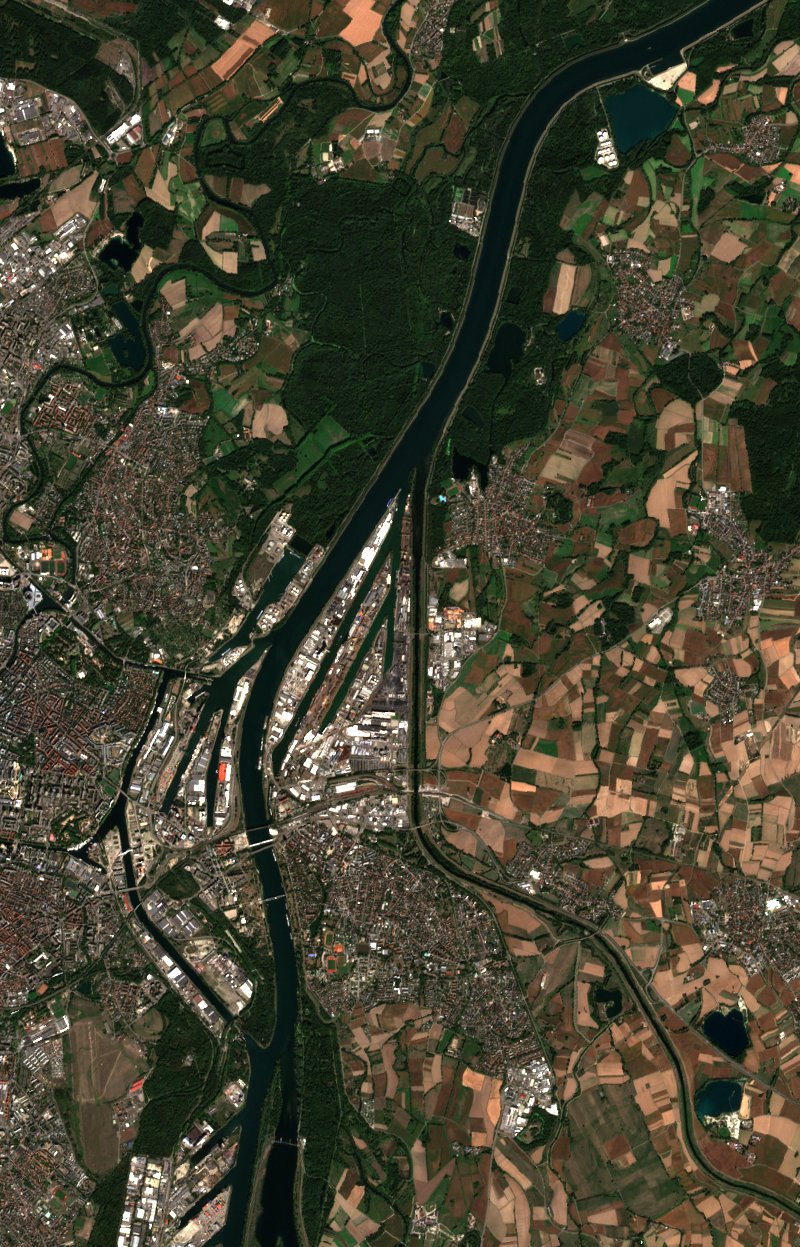 Kehl (DE) vu par Sentinel-2 le 15 septembre