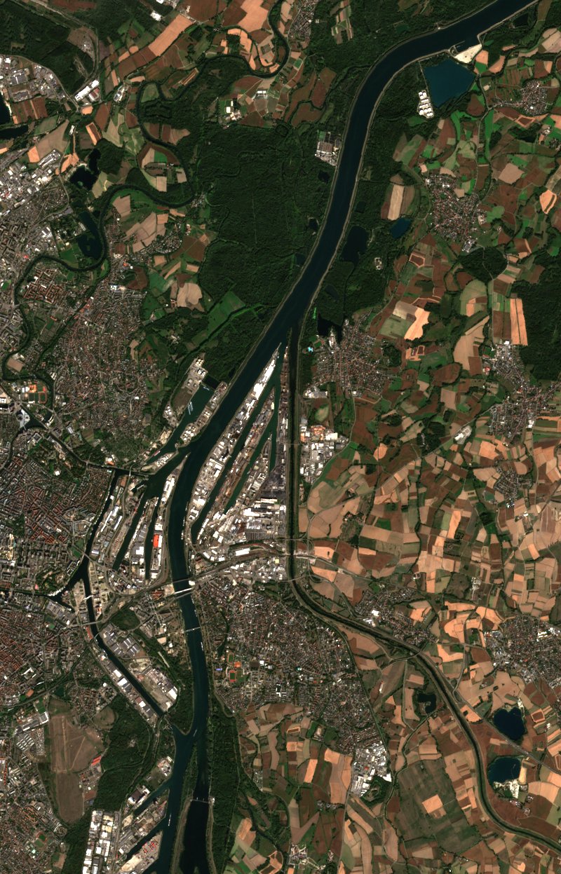 Kehl (DE) vu par Sentinel-2 le 22 septembre