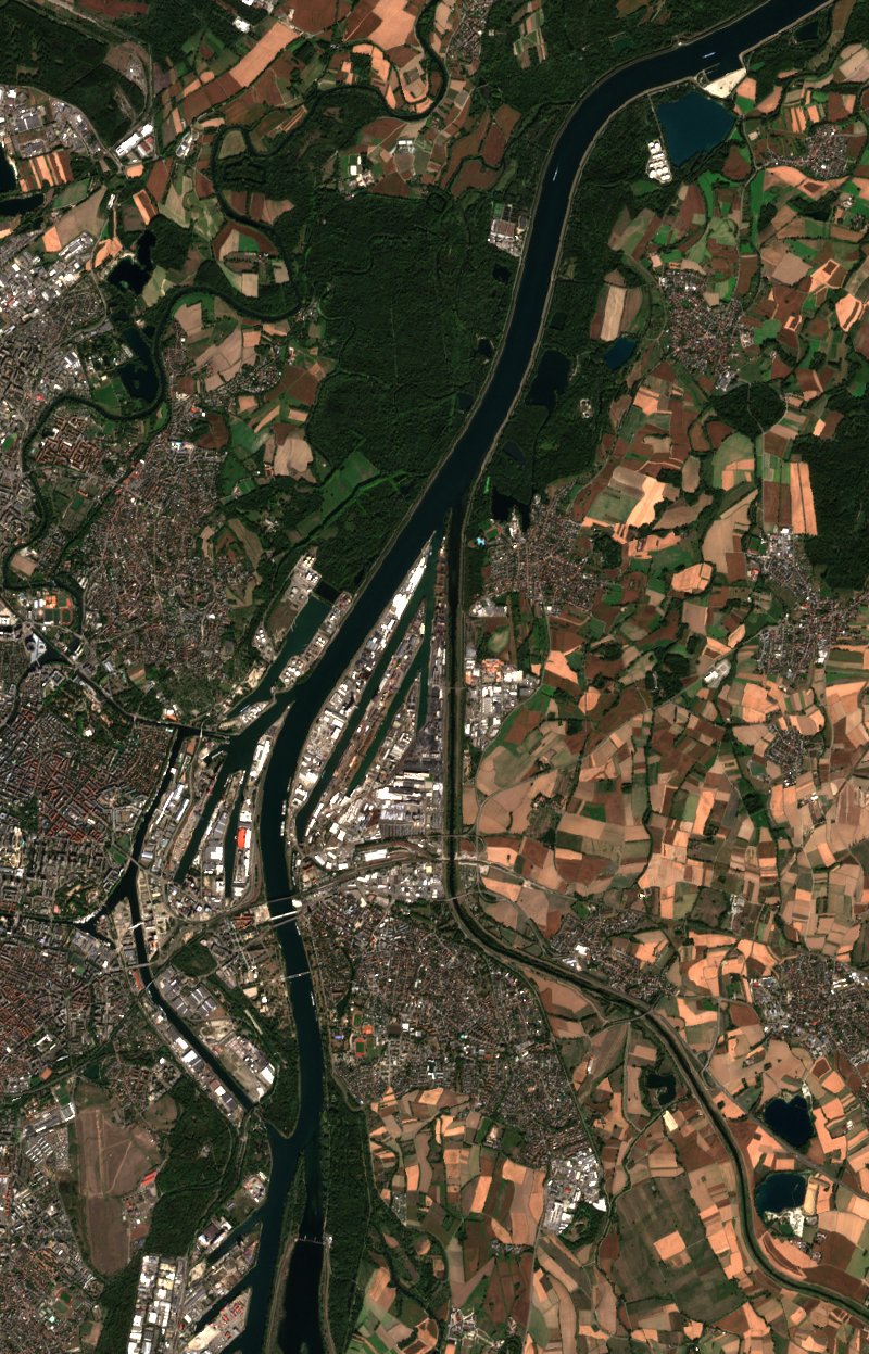 Kehl (DE) vu par Sentinel-2 le 25 septembre